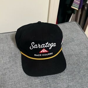 Saratoga race course horse racing hat snap back new